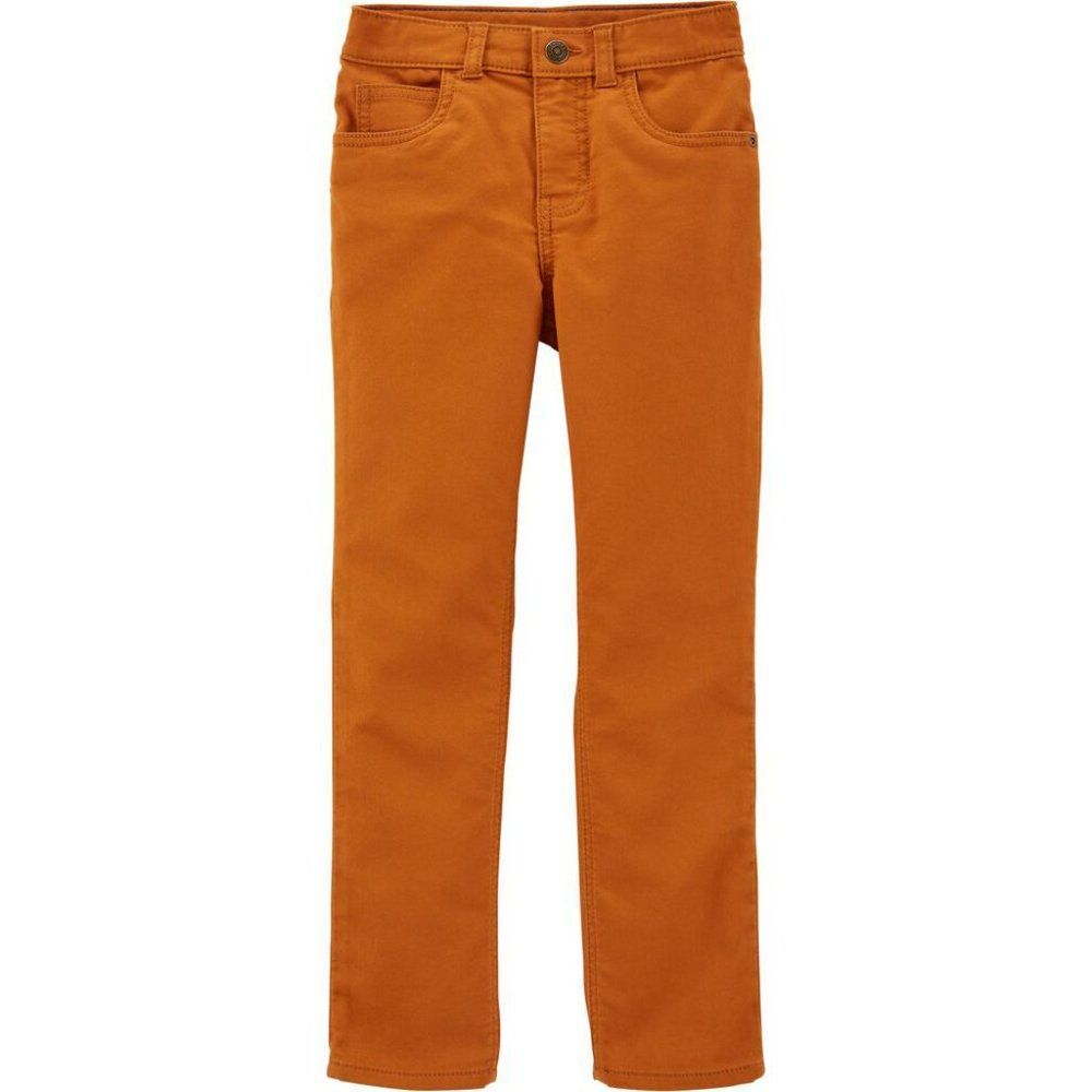 NEW Carter's Kid Toddler 4T Adjustable Burnt Orange Long Straight Leg Pant Set